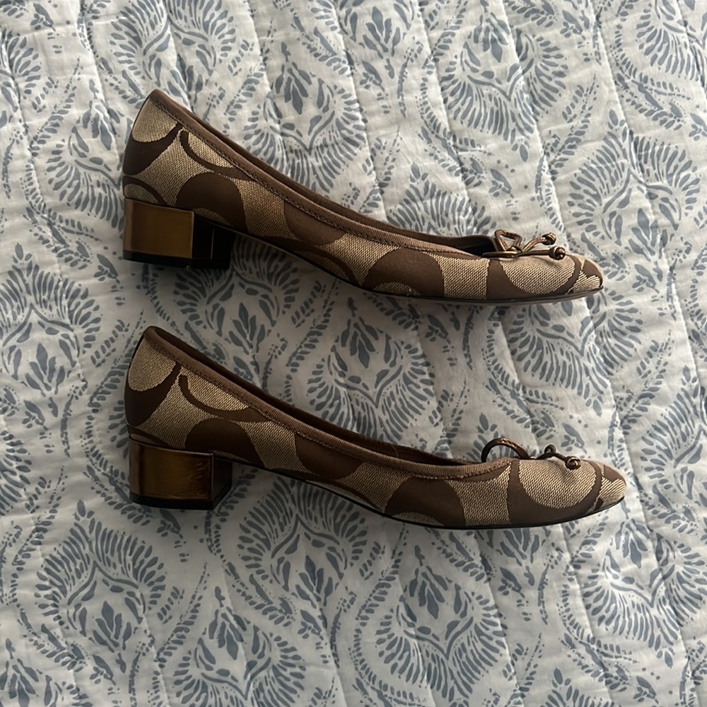 Vintage Coach Ballet Flats Sz 9.5 - Picture 2 of 5
